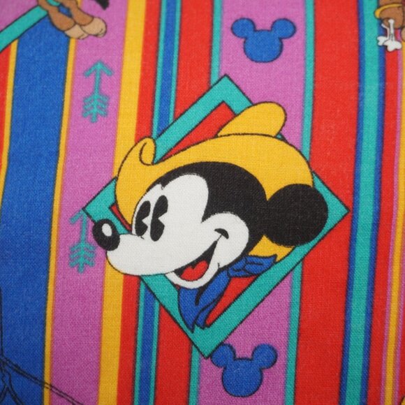 Vintage 80s Disney Mickey Mouse Western Shirt XL - Picture 8 of 12